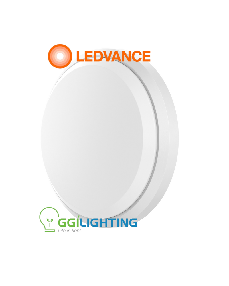 LEDVANCE LED ECO Bulkhead 20W Round, Warm White, 1600lm, IP65, 120 Degree