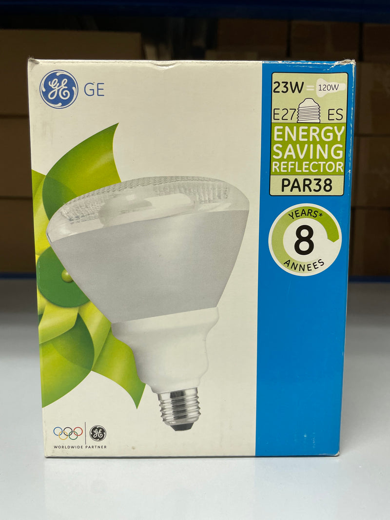 GE Energy Saving PAR38 CFL 23W E27, 2700K Warm White, Reflector Lamp