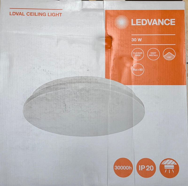 LEDVANCE LED Ceiling Light 30W, Daylight, 2550lm, 30000hrs, 120 Degree, IP20
