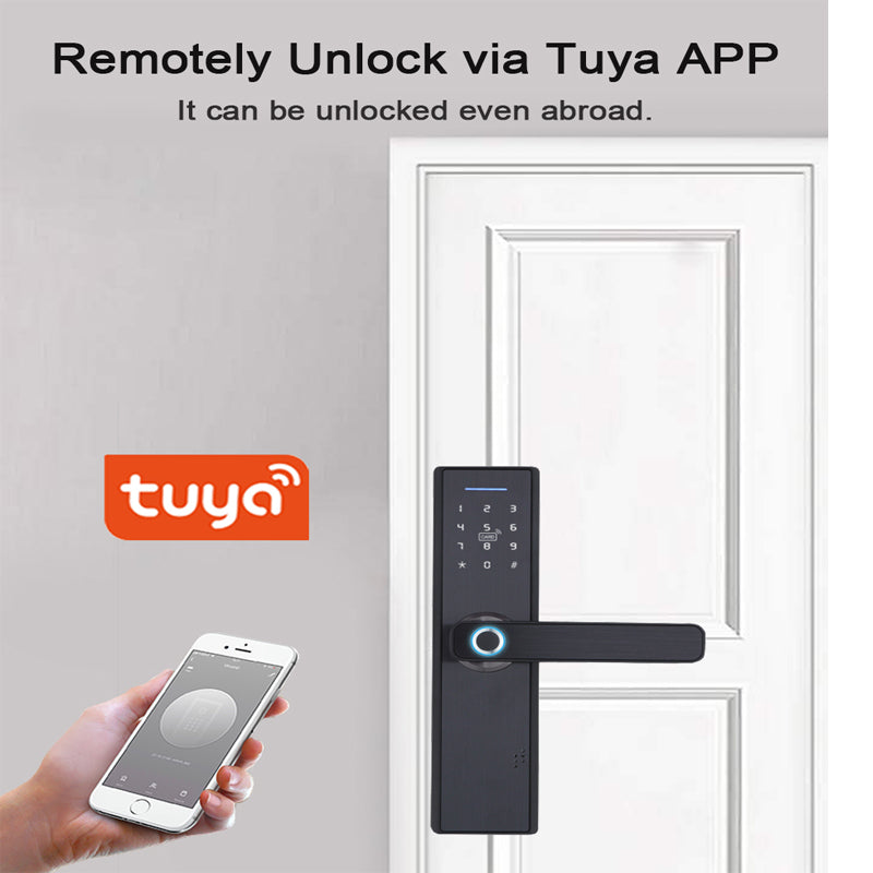 Wink WiFi Smart Fingerprint Door Lock, Tuya App, Card and Code Mortise Lock
