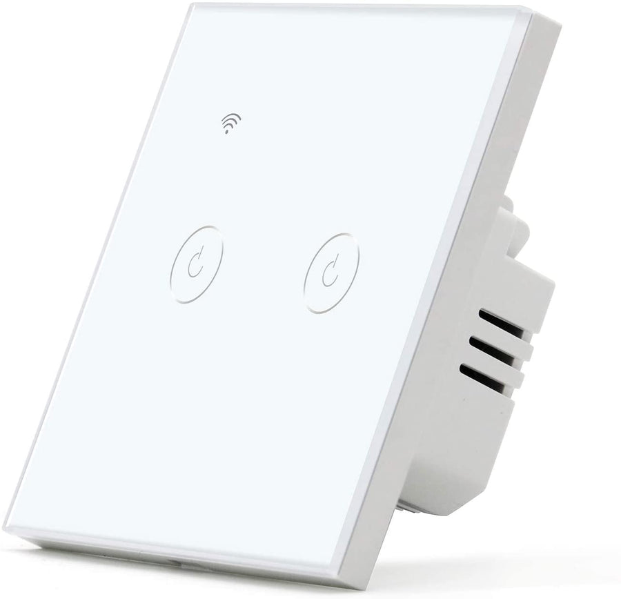 Wink 2 Gang WiFi Smart Switch 1000W, No Neutral Wire, App and Voice Control