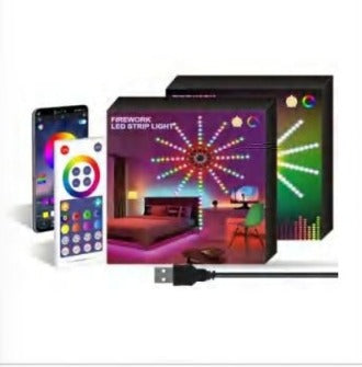 Wink Bluetooth RGBIC Firework LED Strip 6.5M, App-Controlled Multi-Colour Effect Strip