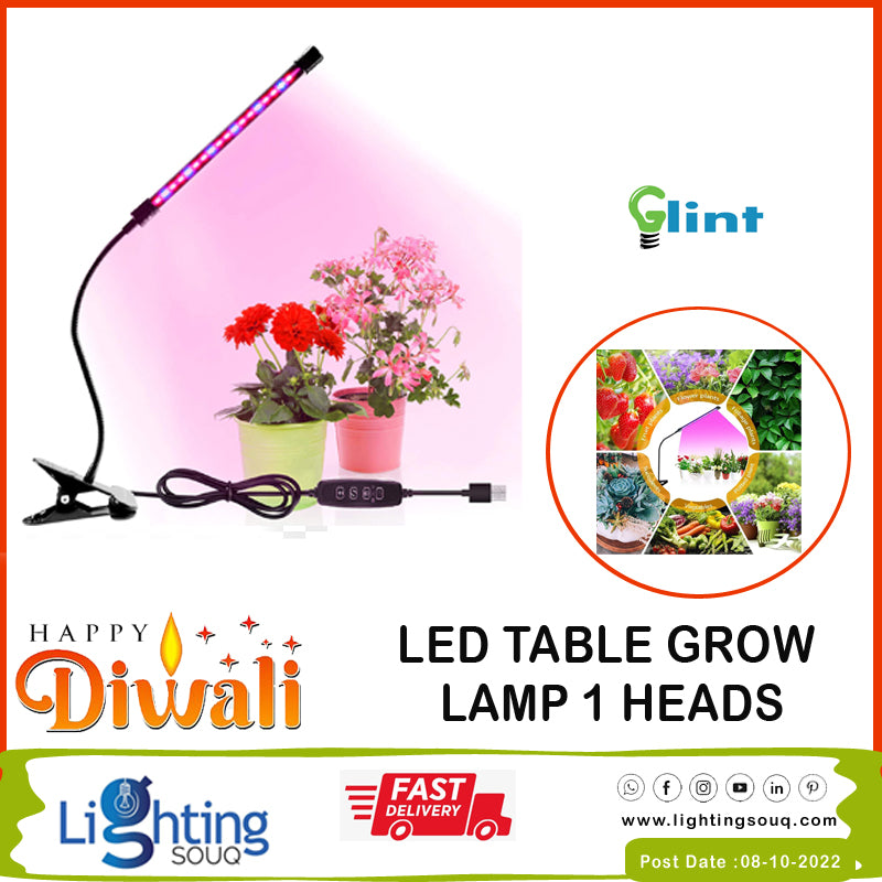 Glint LED Table Grow Light 2 Head (2 Pcs)